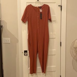 Roolee burnt red romper one piece